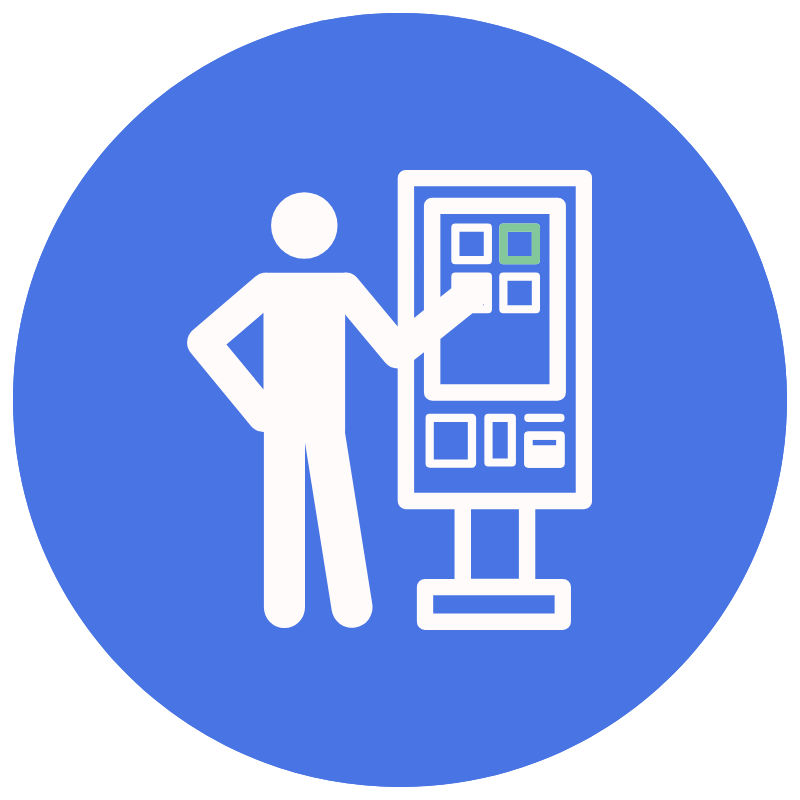 Ícone de pagamento self-service